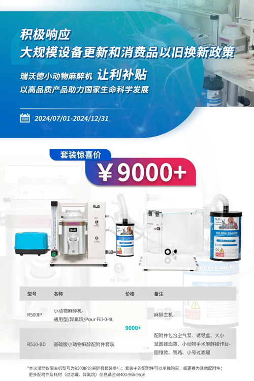 响应国家以旧换新政策，瑞沃德麻醉定位产品让利补贴，惊喜价来袭！